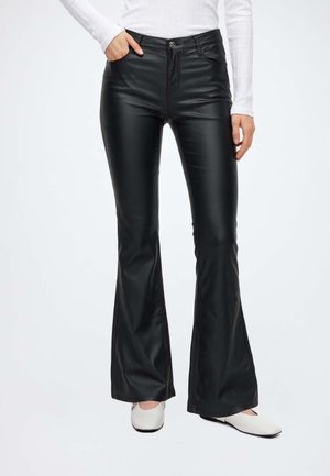 ONLY, ONLHELLA RETRO FLARED PANT  - Дънки с широк крачол - black