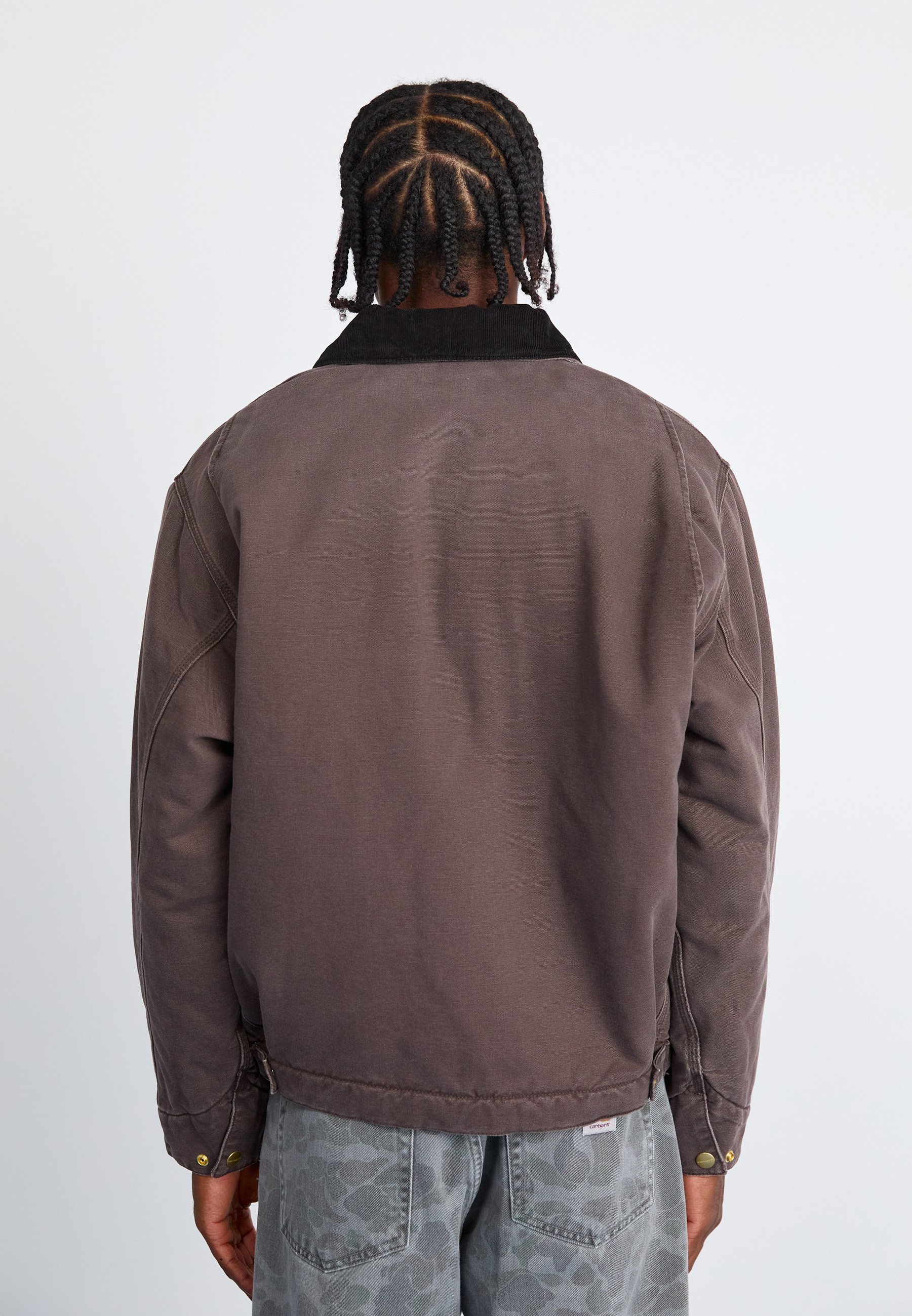 Carhartt WIP DETROIT JACKET - Light jacket - tobacco/black/brown