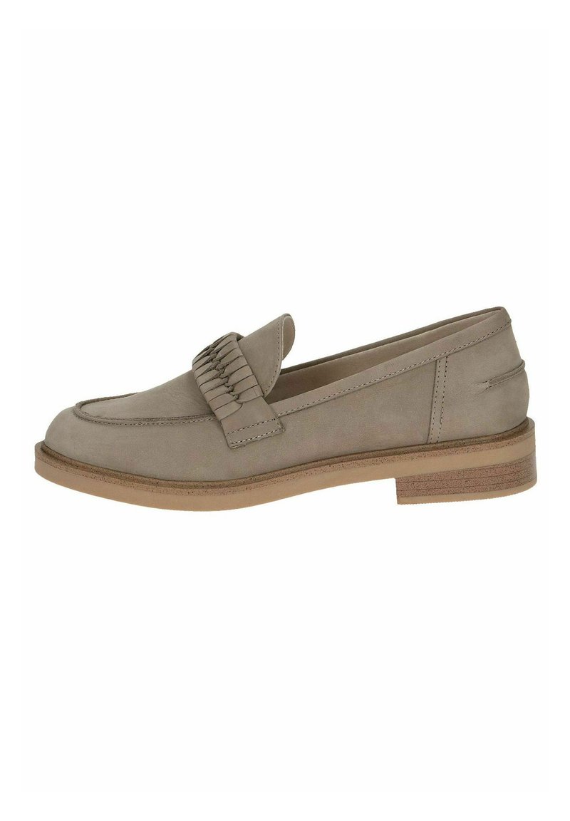 Caprice Mokasīni - beige nubuc