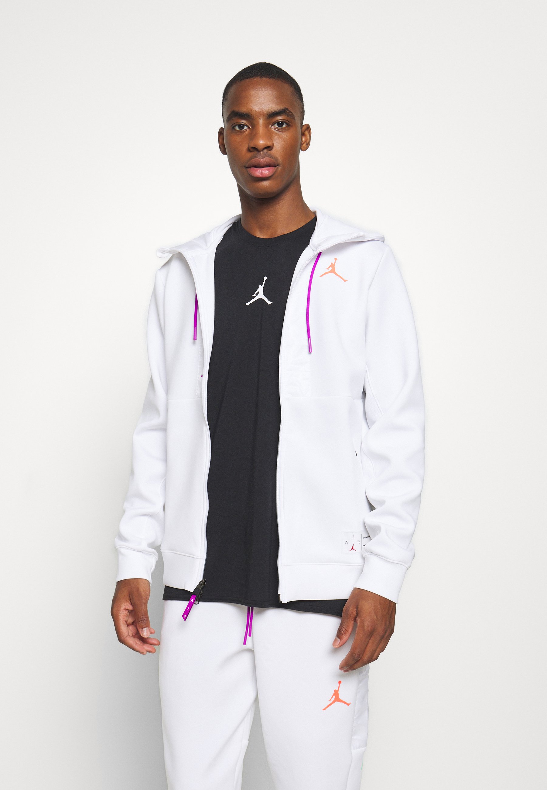 Jordan AIR FULL ZIP Sweatjacke whitevivid purple Nike Air Men's Full Zip Fleece Hoodie ab 38,69
