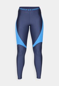 HEATGEAR RIB - Leggings - washed navy/blue atlantis