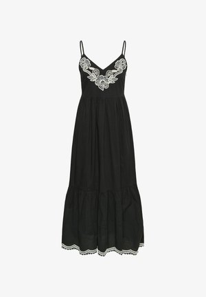 Part Two, BIANNAPW - Maxi ruha - black w/offwhite emb