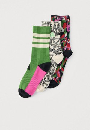 FARM 3 PACK - Meias desportivas - black/green