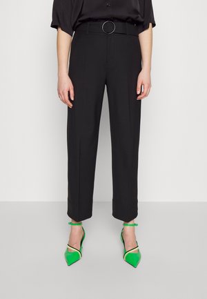ENAMEL RING PANT - Trousers - black