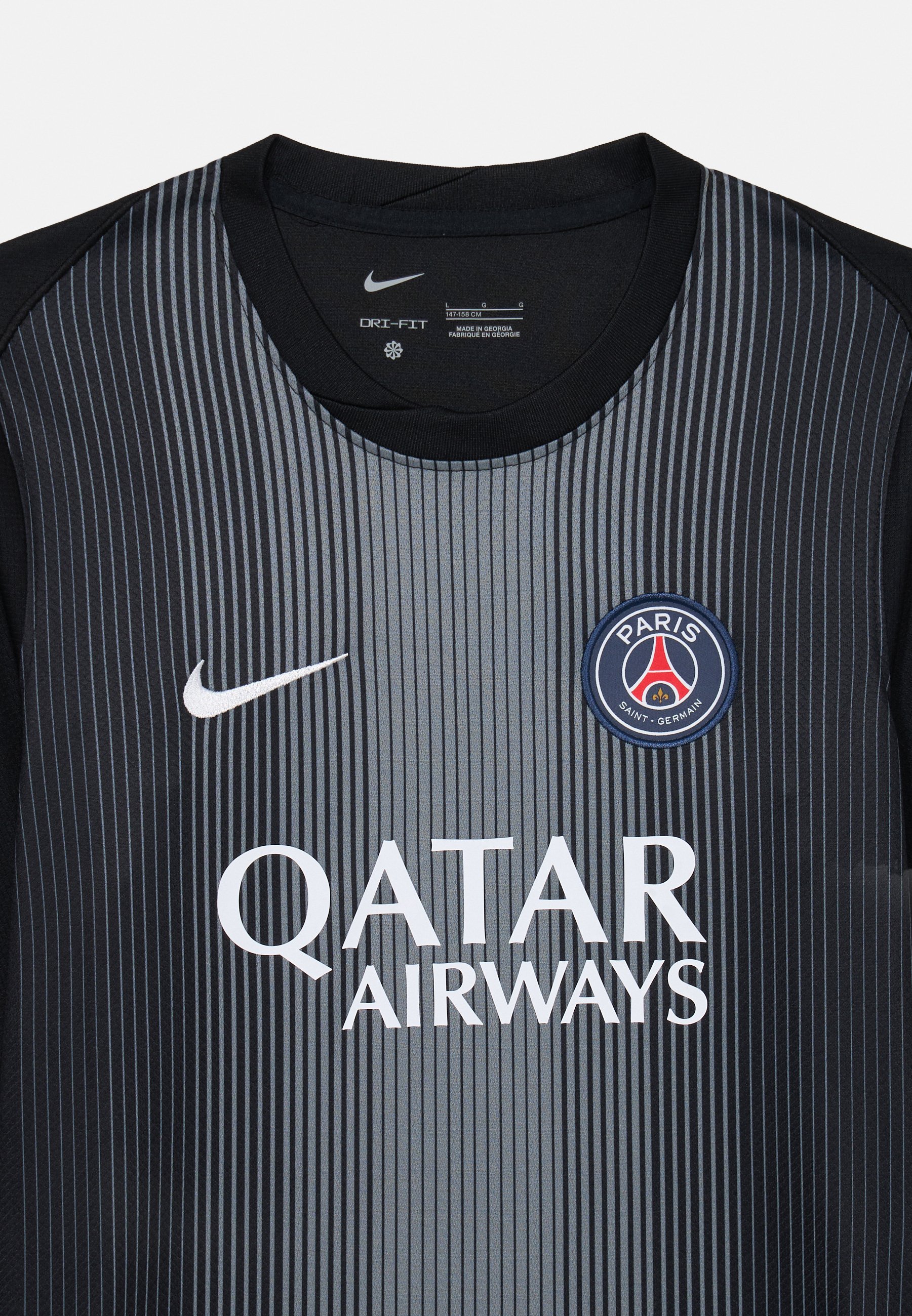 専用　Nike PSG 長袖シャツ 黒 Nike Performance Football shirt - black/smoke grey/white/black