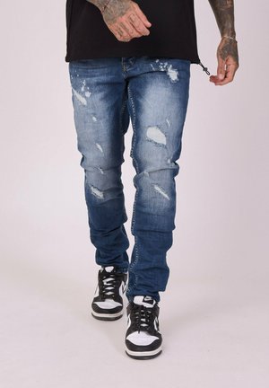 Project X Paris REGULAR DÉLAVÉ - Slim fit jeans - bleu
