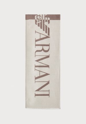 Emporio Armani SCARF - Scarf - brown/white