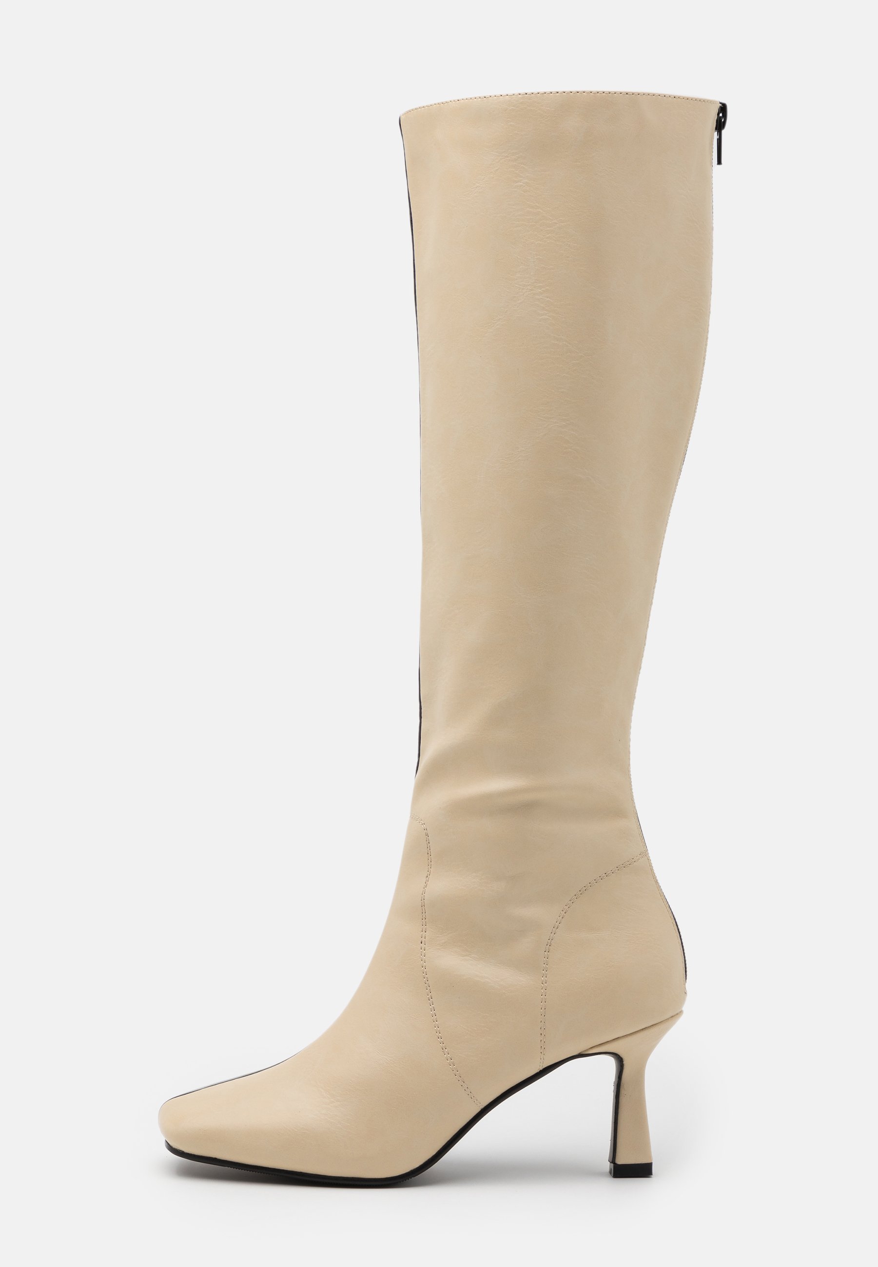 Vita Stövlar & kängor | Dam | Köp stövlar & kängor online på Topshop TULIP POINT KNEE Klassiska stövlar buttermilk