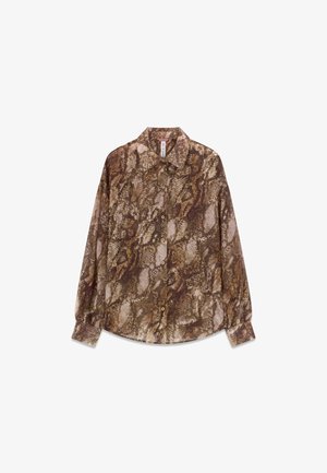 Guess, LS IMMA RELAXED SHIRT - Πουκαμίσα με κουμπιά - animalier