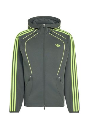 adidas Originals, SPACER FZ HD - Felpa con zip - legend ivy frozen lemon