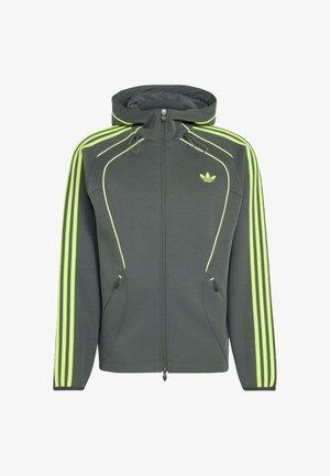 adidas Originals, SPACER FZ HD - Felpa con zip - legend ivy frozen lemon