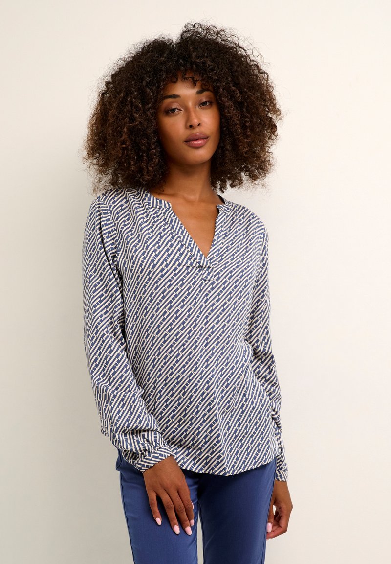 Kaffe - KAKENNY TILLY  - Blouse - vintage sand letter print, Enlarge