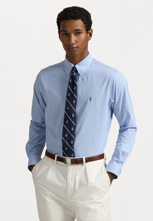 SLIM FIT STRIPED STRETCH POPLIN SHIRT - Shirt