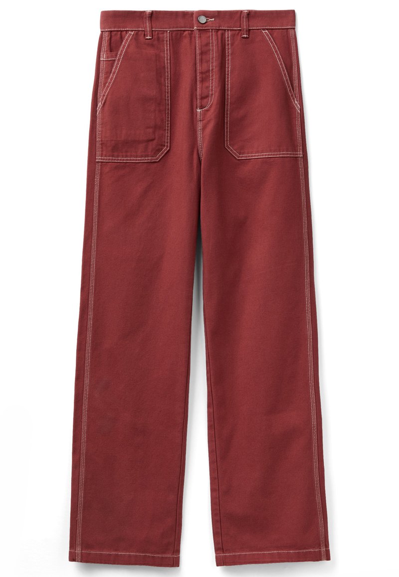 United Colors of Benetton Broek rood United Colors of Benetton Broek rood