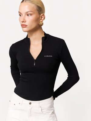 LA MANIA, RUBBY 3 - Top s dlhým rukávom - black