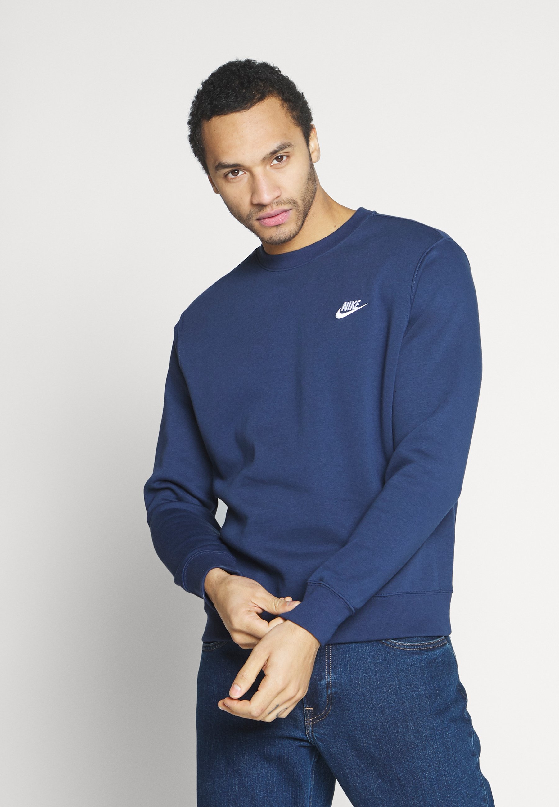 Nike Sportswear CLUB CREW - - navy/mørkeblå Zalando.dk