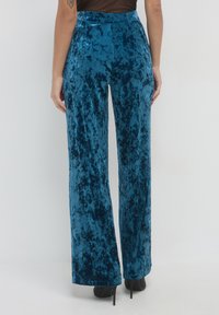 Calliope PALAZZO - Pantalon classique - blu ottanio scuro