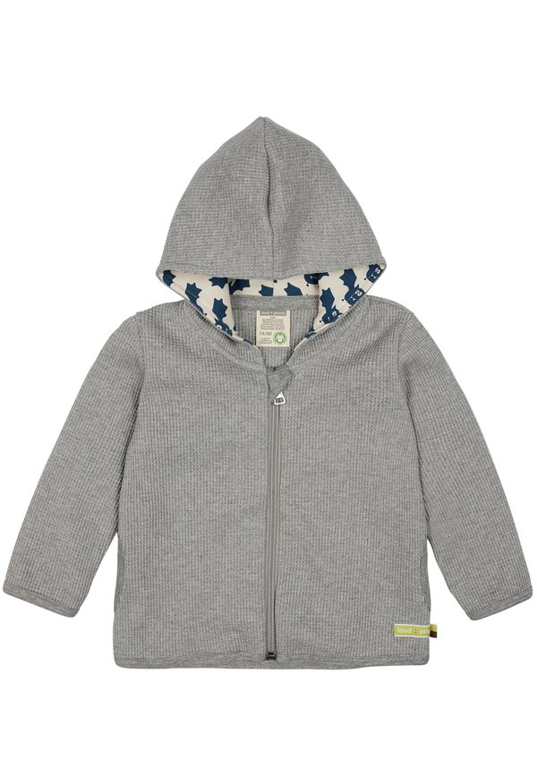 Übergangs Waffeloptik - Übergangsjacke - grau