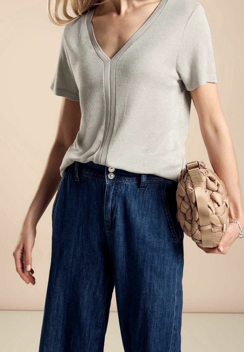 Street One Printtipaita - mottled beige