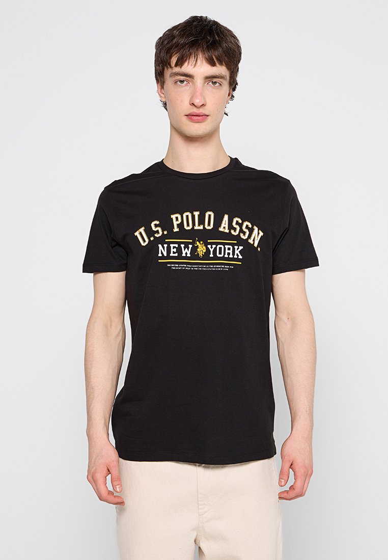 U.S. Polo Assn. T-shirt print zwart