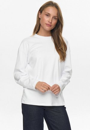 Pikkade varrukatega topp - bright white
