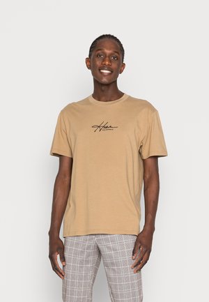 RELAXED FIT UNISEX - Print T-shirt - tan