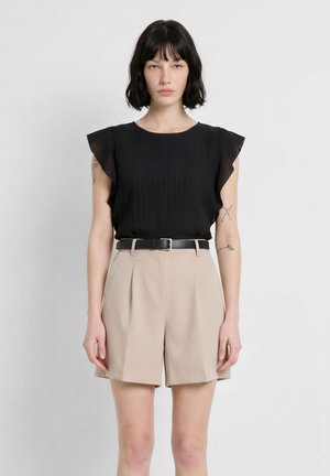 Calliope, PANTALONE CORTO TINTA UNITA - Shorts - beige medio