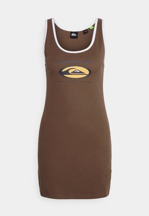 Quiksilver, UNI TANK DRESS - Robe fourreau - brown-smu