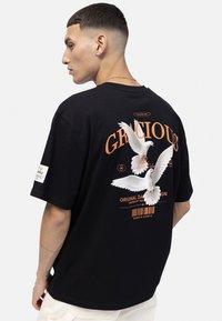 Redefined Rebel KETHAN BOXY FIT - T-shirts print - black