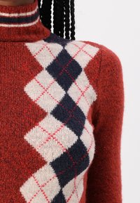 BDG Urban Outfitters ARGYLE  - Camisola - burgundy