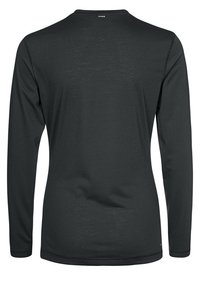 Svart långärmad t-shirt i lätt material. Har rund hals och en mjuk yta med minimala sömnadsdetaljer.