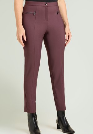 CON ZIP - Broek - bordeaux