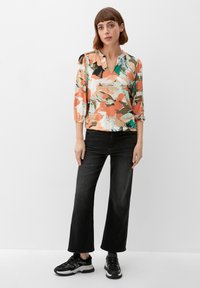 s.Oliver MIT AUSSCHNITT - Langarmshirt - papaya