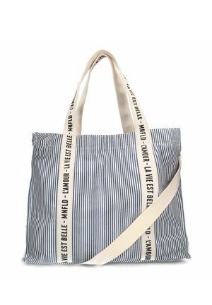 GESTREIFTER SHOPPER - Shopper - beige