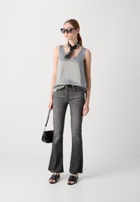 Mos Mosh ASTRID V-NECK TANK - Tops - sharkskin