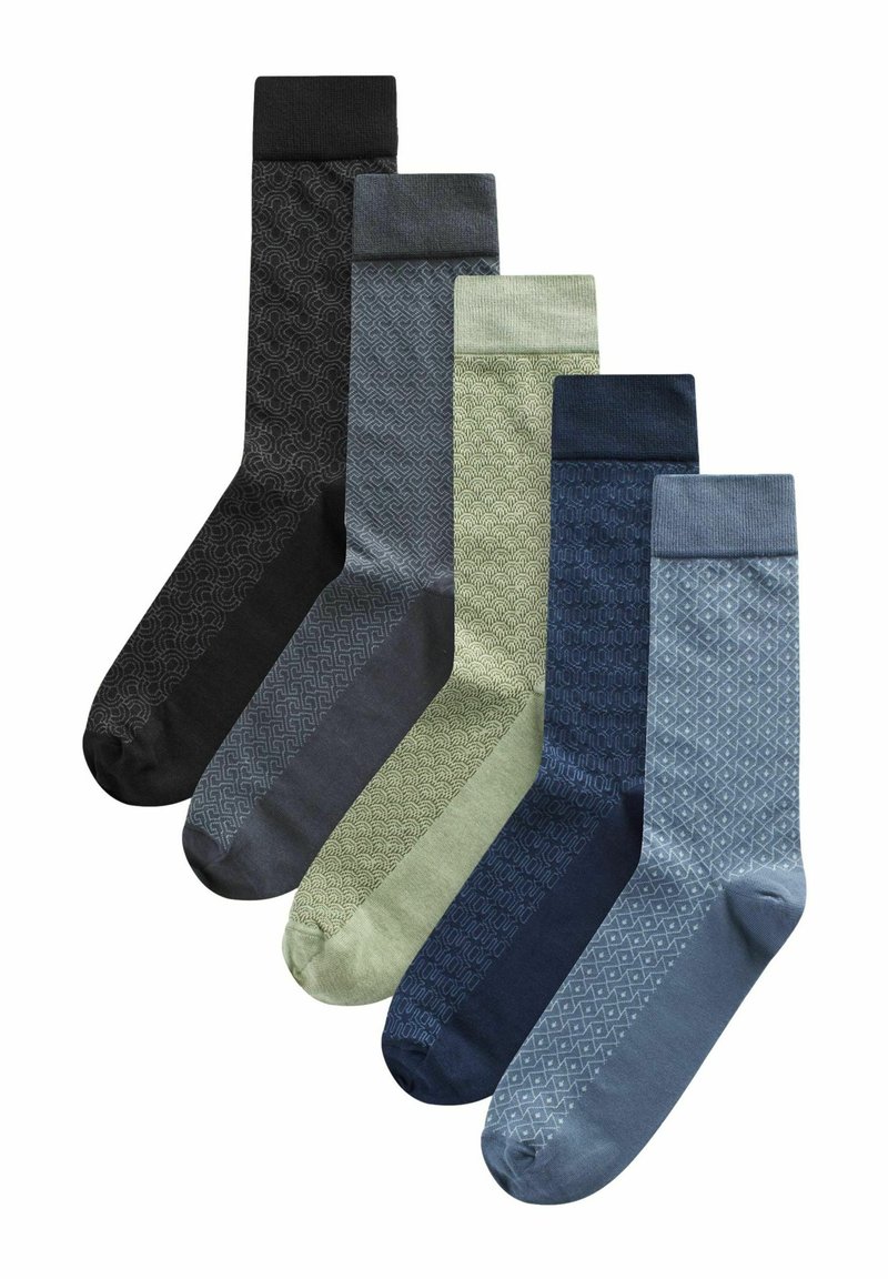 Next MIX PATTERN FIVE PACK - Socks - blue green