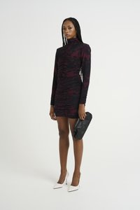 Gestuz REDEINA ROLLNECK DRESS - Shift-haljina - red structure