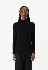Selected Femme SLFMANJA DRAPEY - Longsleeve - black