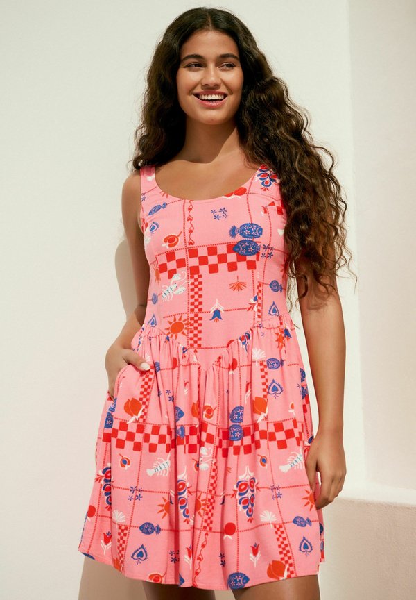 TALL FIT - SLEEVELESS SCOOP NECK WAISTED  - Freizeitkleid