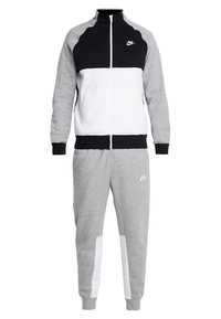 Nike Sportswear Suit Set Tracksuit Dark Grey Heather Black White Mottled Dark Grey Zalando De