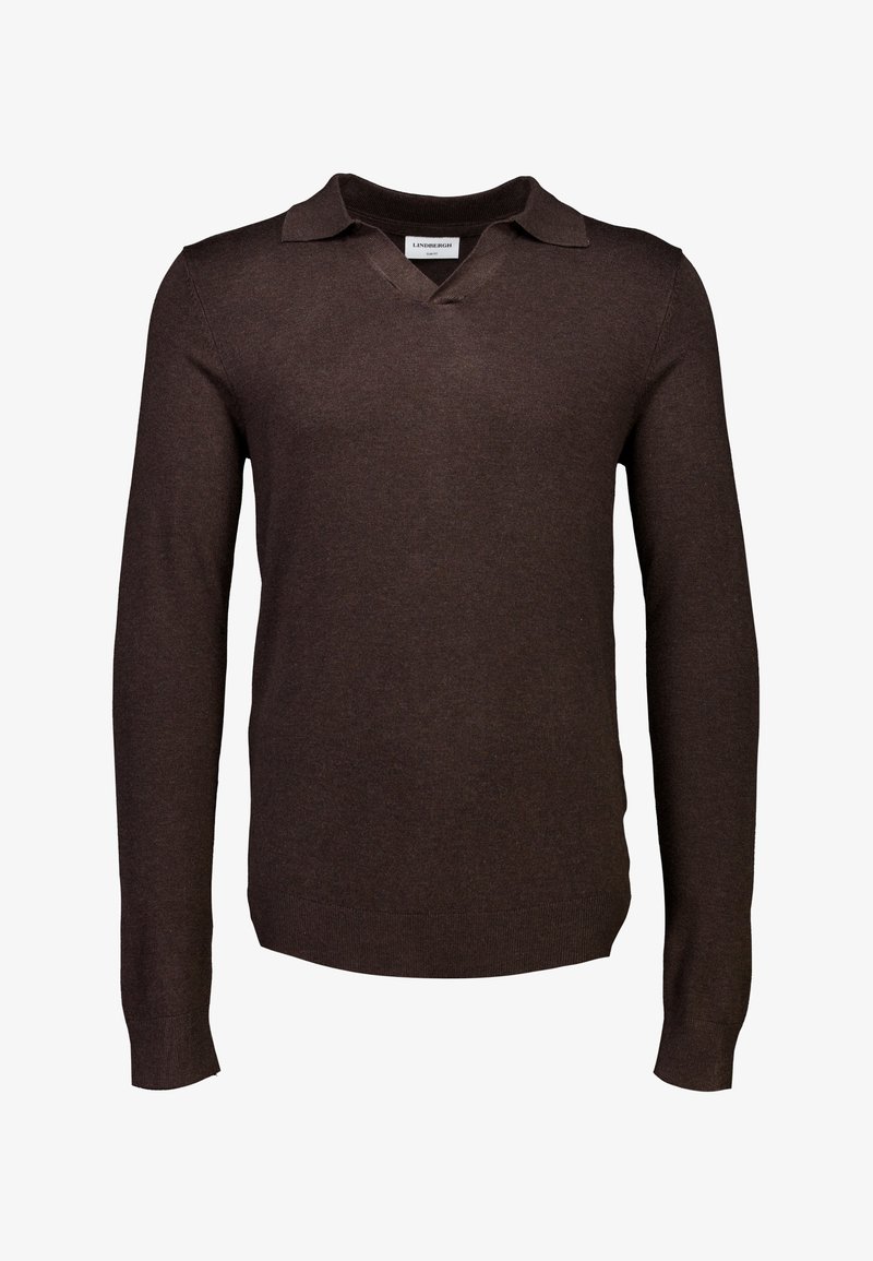 Maglia pullover con collo a V di cashmere per uomo colore marrone Maglia pullover con collo a V di cashmere per uomo colore marrone
