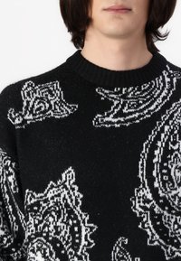 Jack & Jones JOROLLIE CREW NECK  - Strickpullover - black