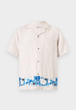 Bather, PEARL LAWN CAMP SHIRT FLORAL EMBROIDERY - Hemd - white