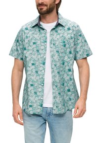 s.Oliver KURZARM MIT KENTKRAGEN - Hemd - minze