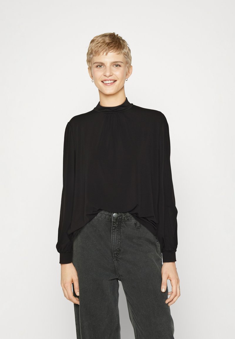 Vero Moda - VMRASMINE HIGH NECK - Långärmad tröja - black, Förstora