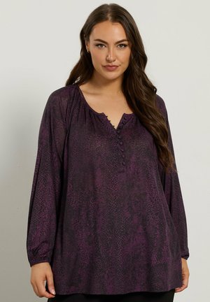 ABSTRACT BALLOON SLEEVE  - Camicetta - purple