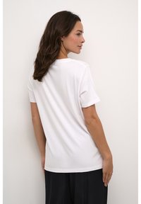 Kaffe T-shirt imprimé - optical white