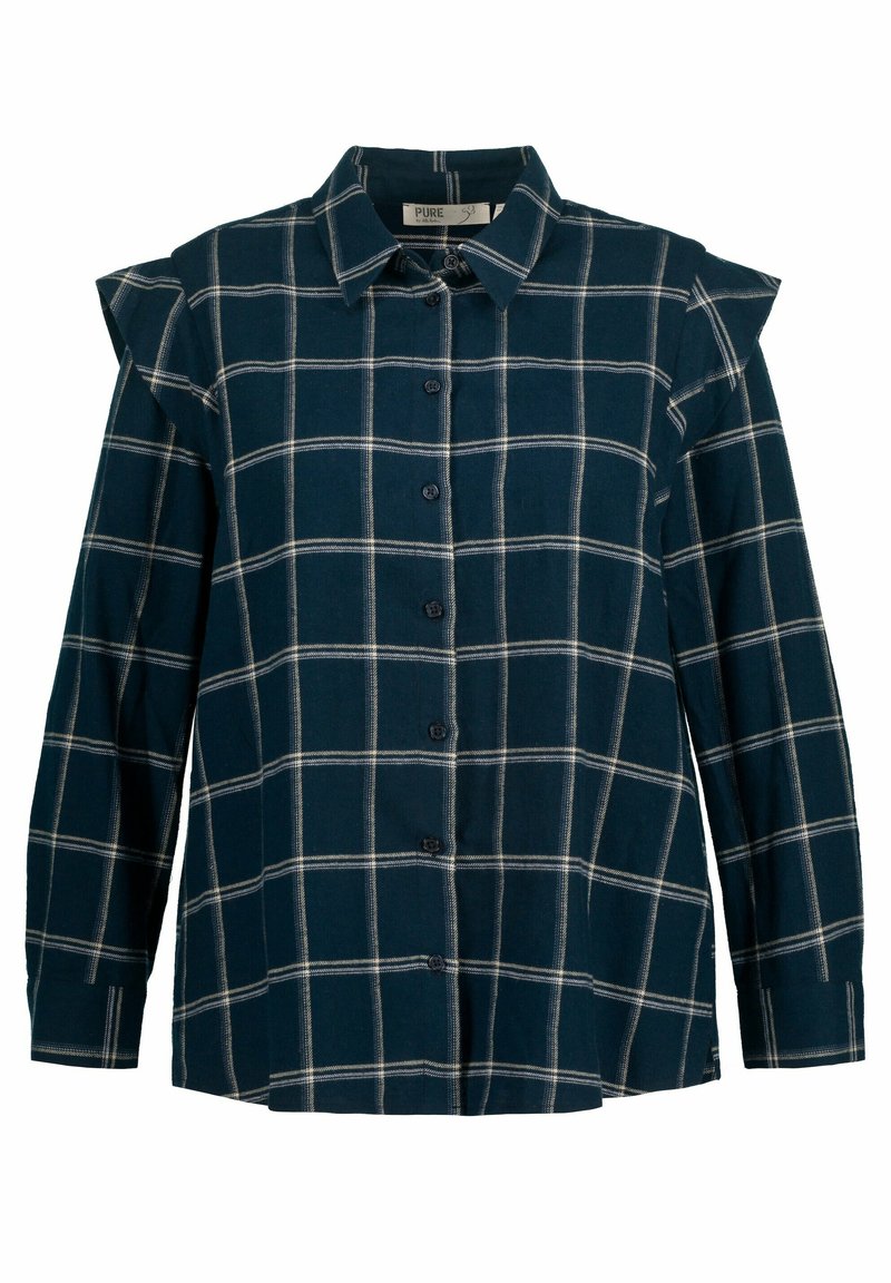 Ulla Popken Overhemdblouse donkerblauw Ulla Popken Overhemdblouse donkerblauw