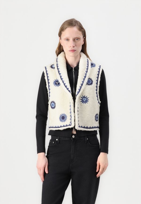 SUNNY GILET - Waistcoat - creme brulee