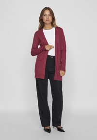 VILA VIRIL OPEN CARDIGAN - Strickjacke - pink